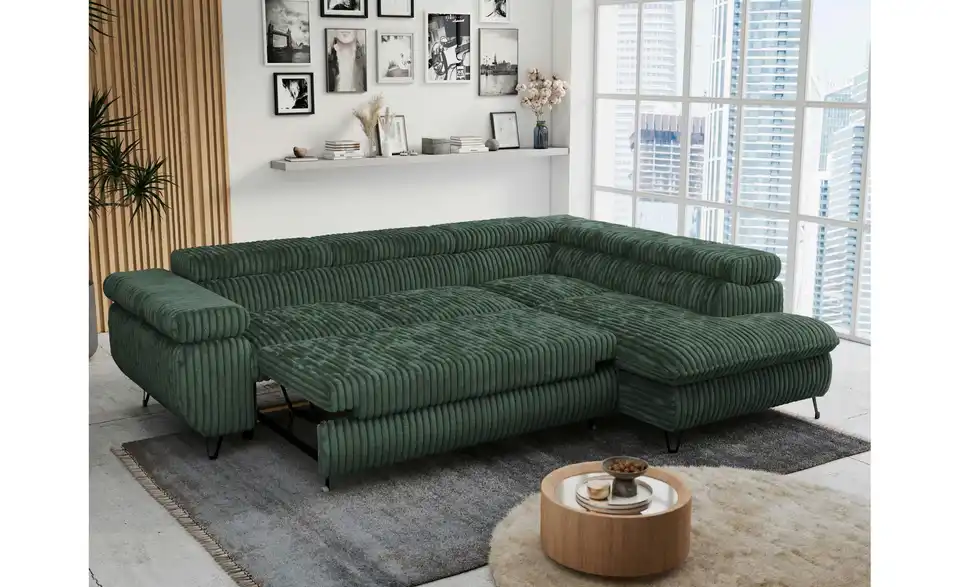 Ecksofa Grün, in Wohnsituation