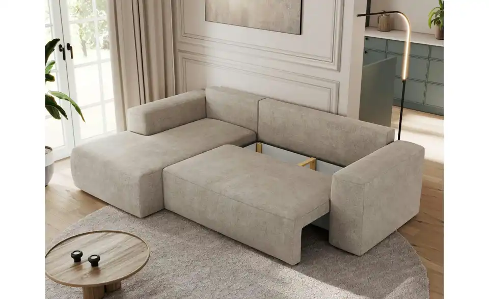 Ecksofa Beige, Funktionsansicht