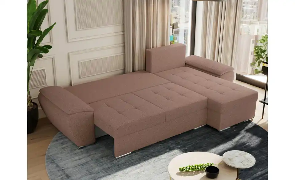 Ecksofa Rosa, in Wohnsituation