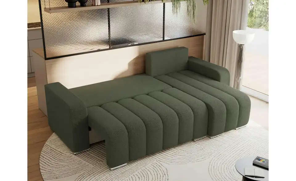 Ecksofa Grün, in Wohnsituation
