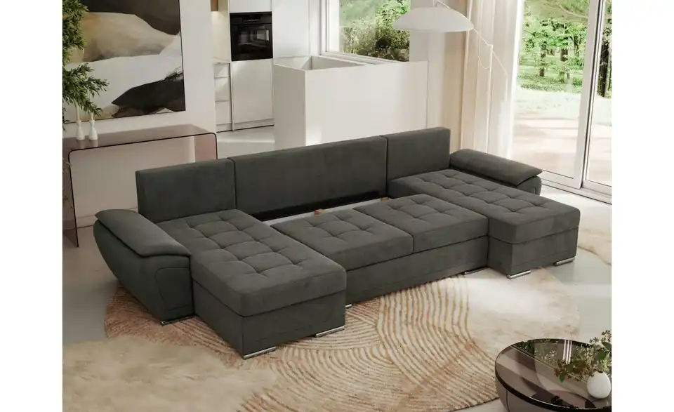 Wohnlandschaft Dunkelgrau, in Wohnsituation