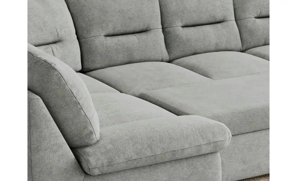 Wohnlandschaft Hellgrau, Detailansicht