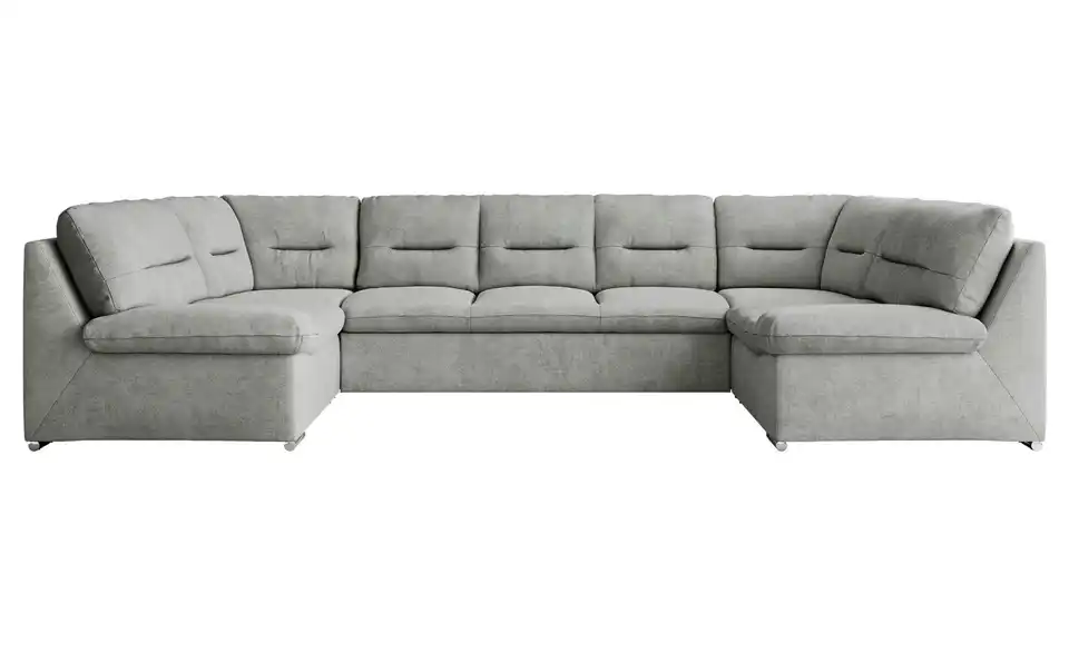 Wohnlandschaft Hellgrau, Frontansicht