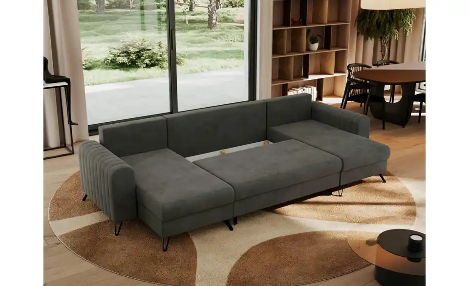 Wohnlandschaft Dunkelgrau, Funktionsansicht