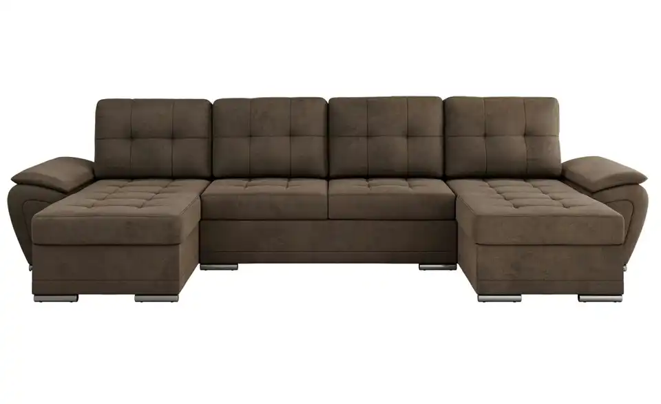 Wohnlandschaft Braun, Frontansicht