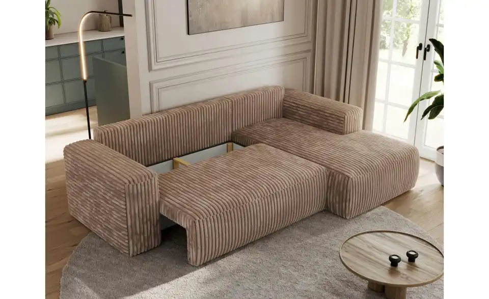 Ecksofa Braun, Funktionsansicht