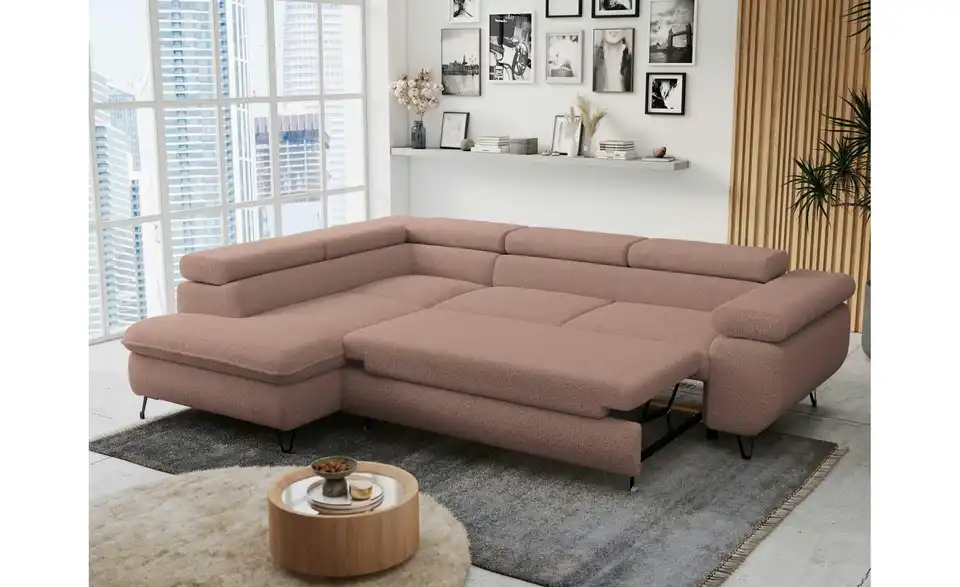 Ecksofa Rosa, in Wohnsituation