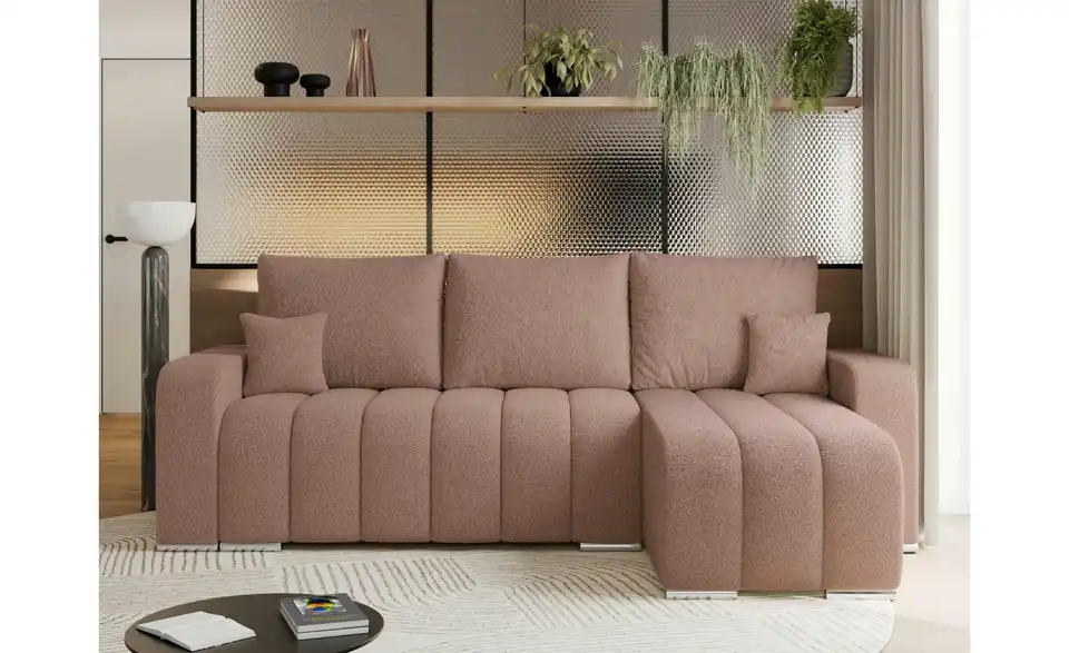 Ecksofa Rosa, in Wohnsituation