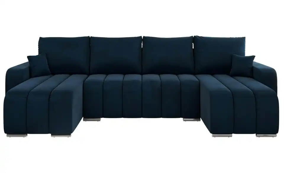 Wohnlandschaft Dunkelblau, Frontansicht