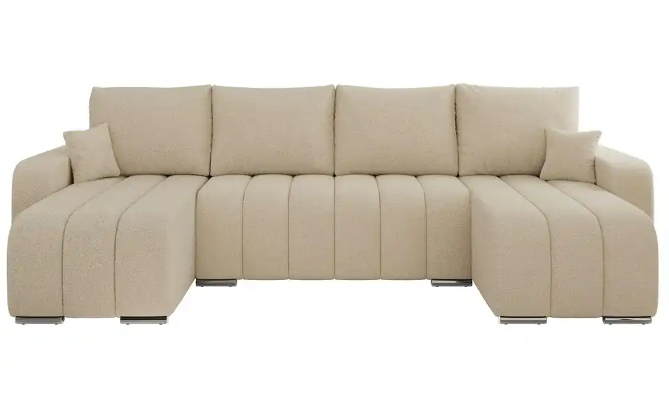 Wohnlandschaft Beige, Frontansicht