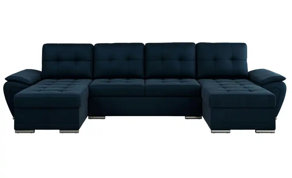 Wohnlandschaft Dunkelblau, Frontansicht