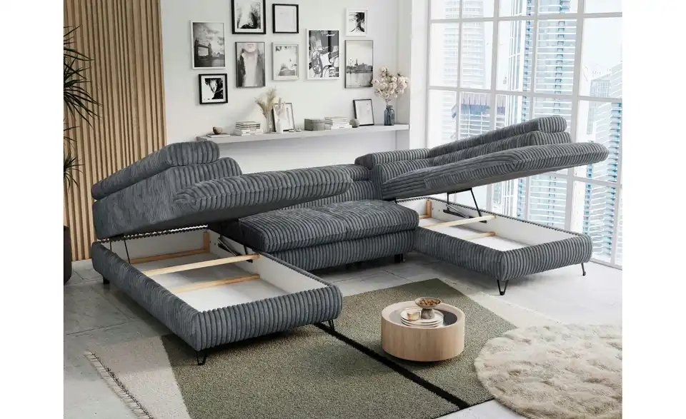 Wohnlandschaft Dunkelgrau Peter, Funktionsansicht