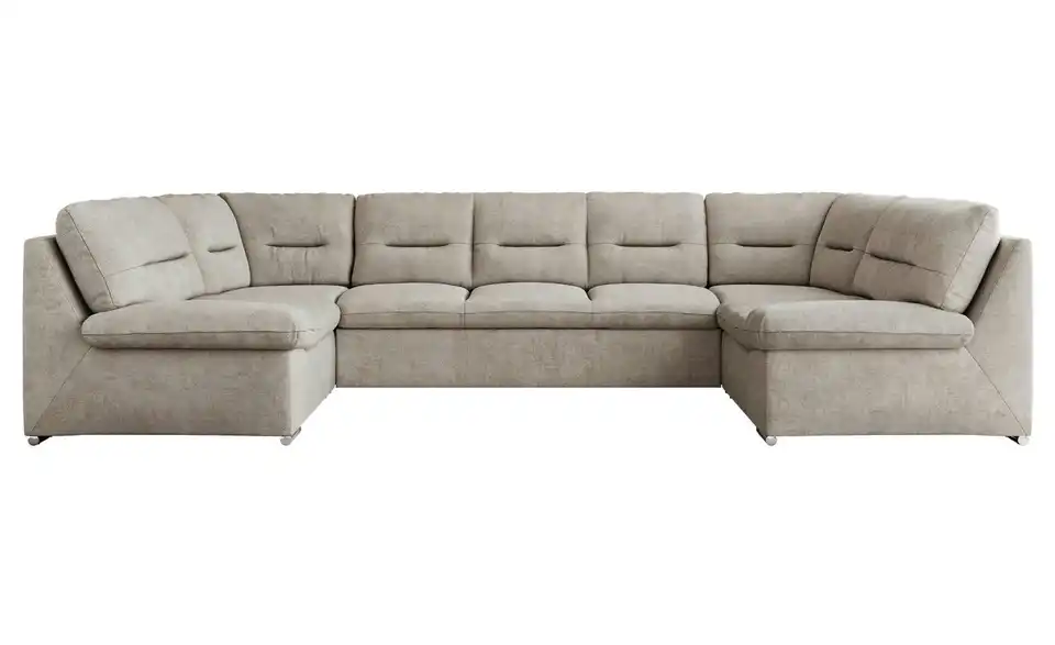 Wohnlandschaft Beige, Frontansicht