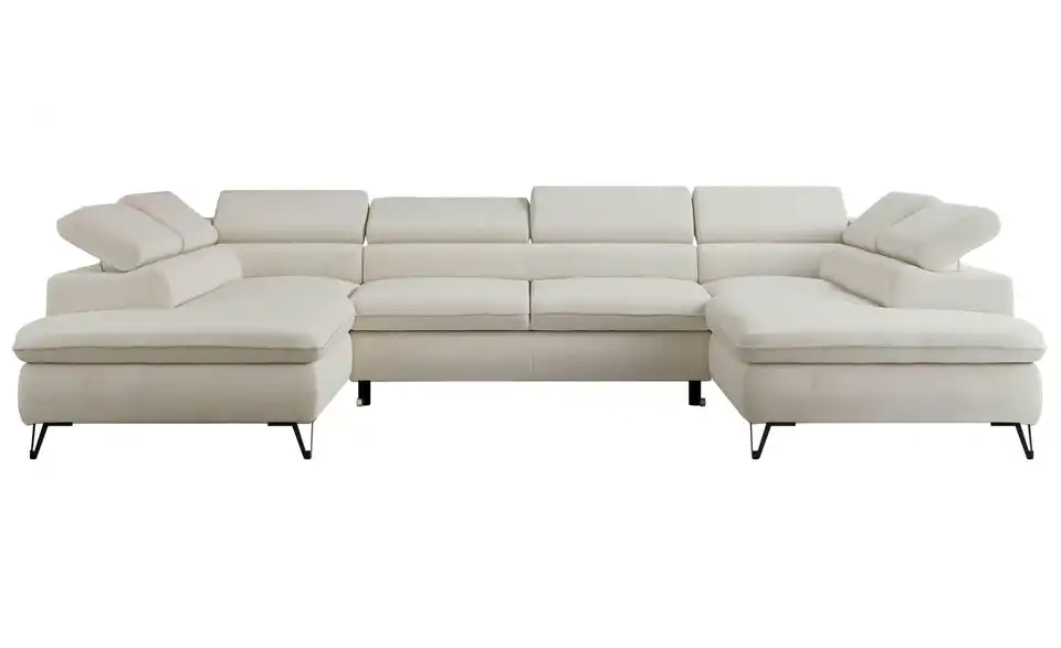 Wohnlandschaft Creme Peter, Frontansicht