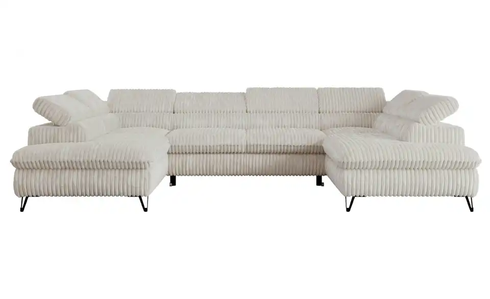 Wohnlandschaft Creme Peter, Frontansicht