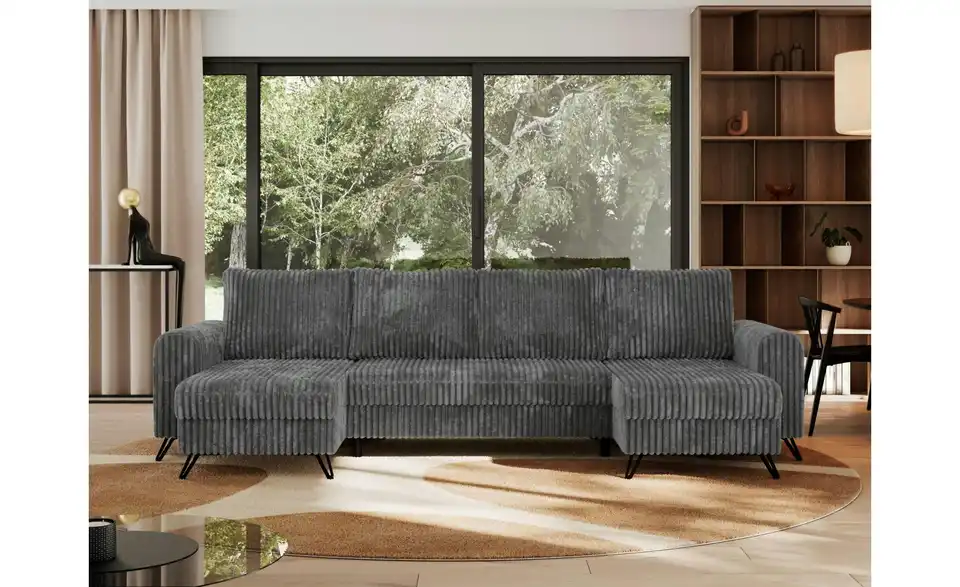 Wohnlandschaft Dunkelgrau, in Wohnsituation