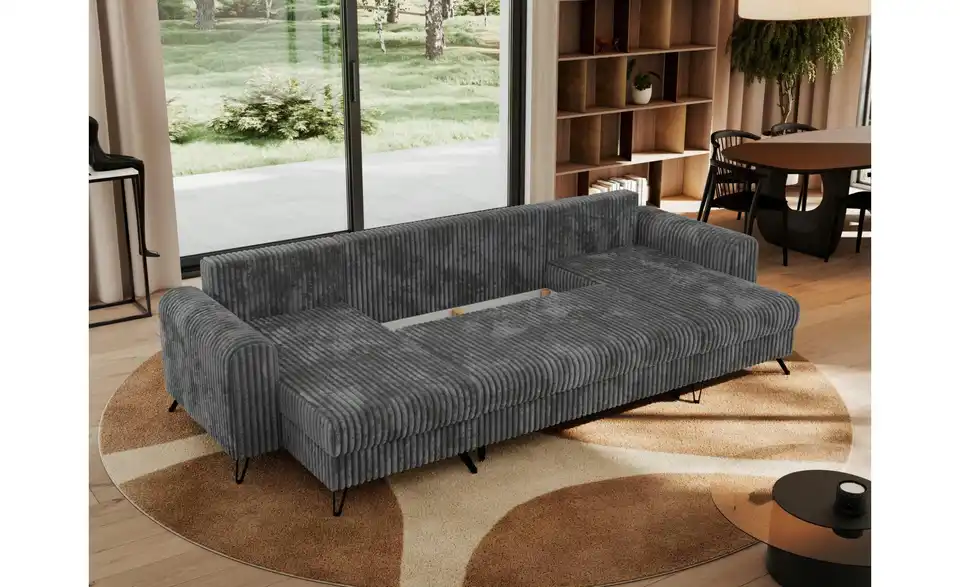 Wohnlandschaft Dunkelgrau, Funktionsansicht