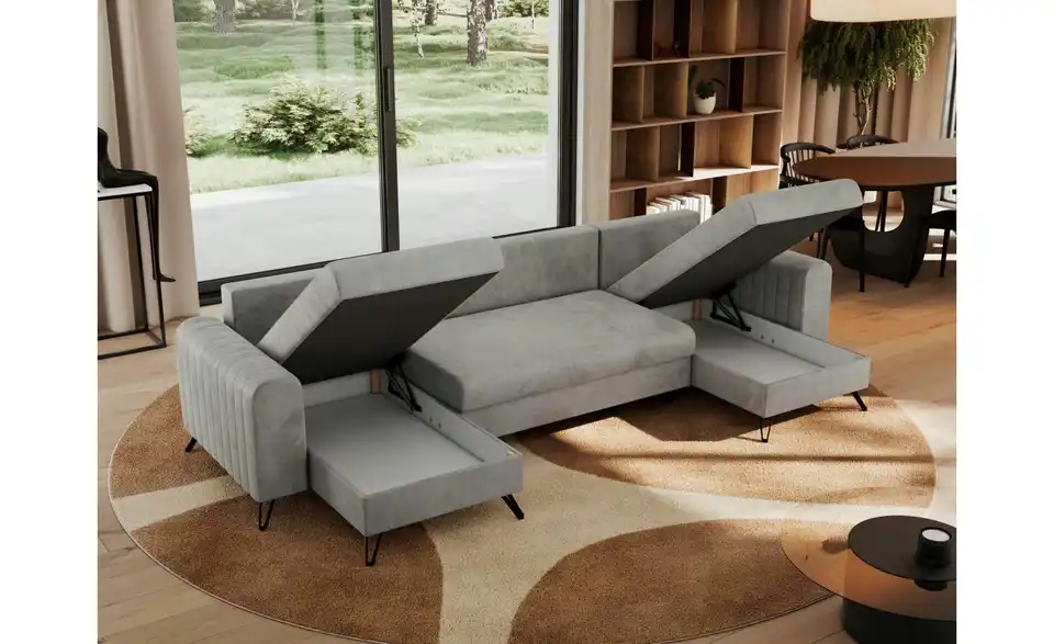 Wohnlandschaft Hellgrau, in Wohnsituation