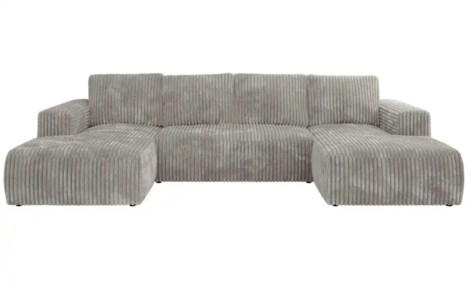 Wohnlandschaft Grau, Frontansicht