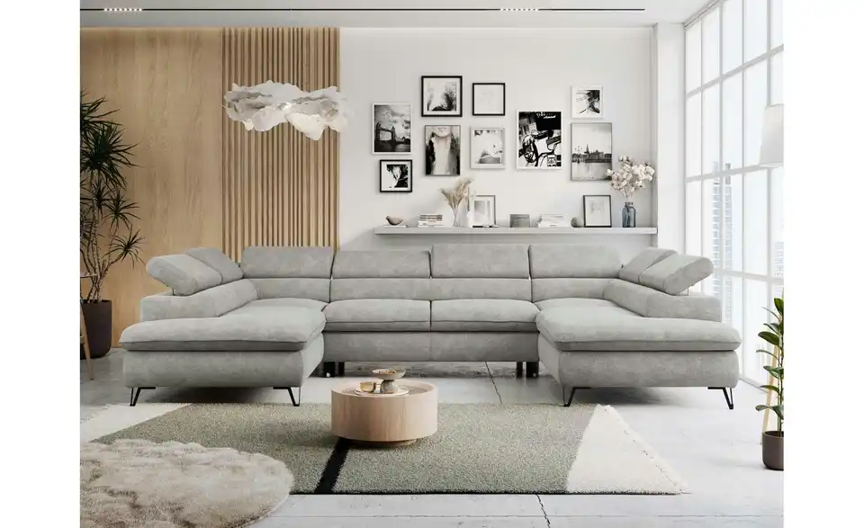 Wohnlandschaft Hellgrau Peter, in Wohnsituation