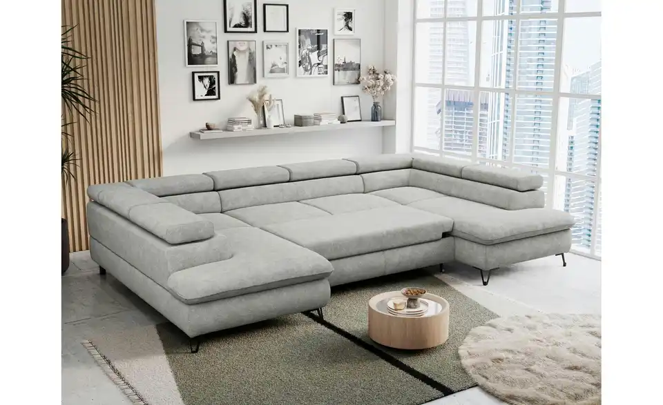 Wohnlandschaft Hellgrau Peter, in Wohnsituation