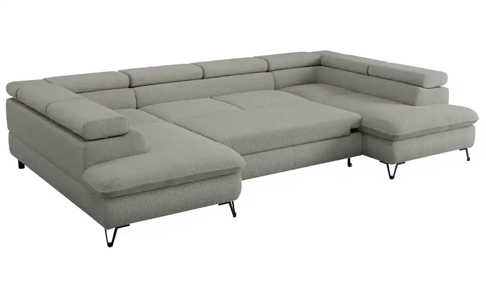 Wohnlandschaft Hellgrau Peter, Detailansicht