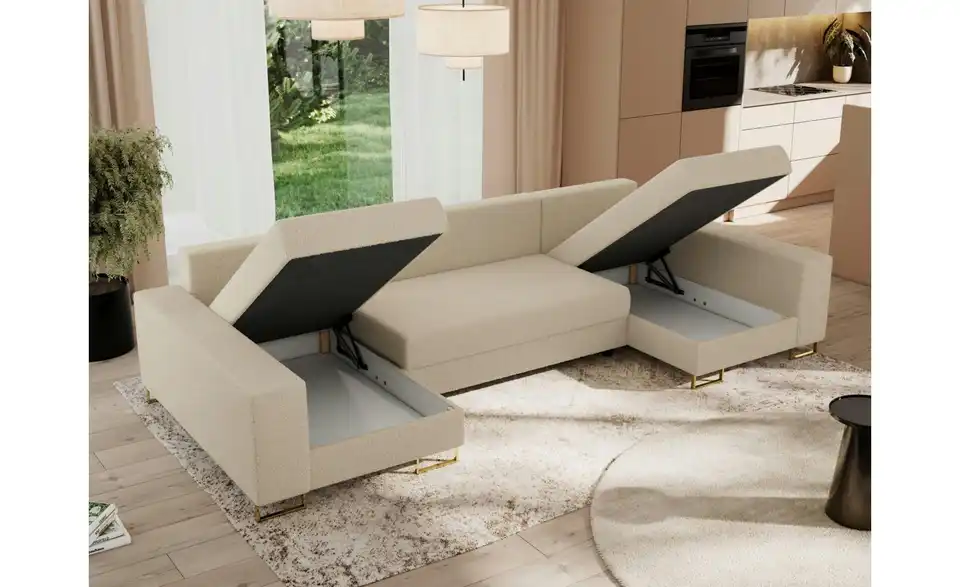 Wohnlandschaft Beige, in Wohnsituation