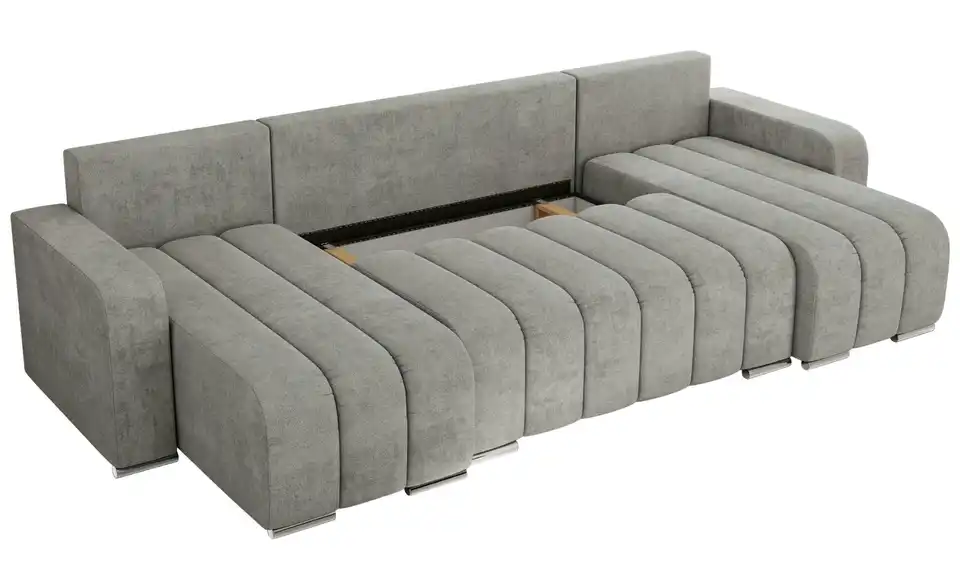 Wohnlandschaft Hellgrau, Detailansicht