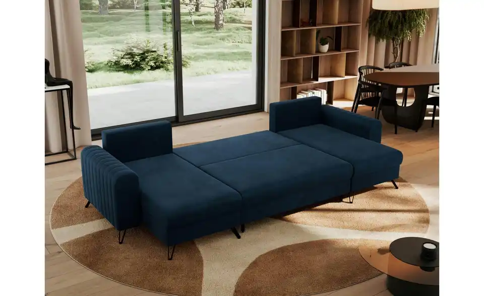 Wohnlandschaft Dunkelblau, in Wohnsituation