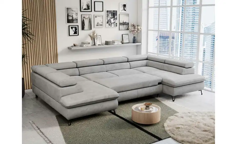 Wohnlandschaft Hellgrau Peter, in Wohnsituation