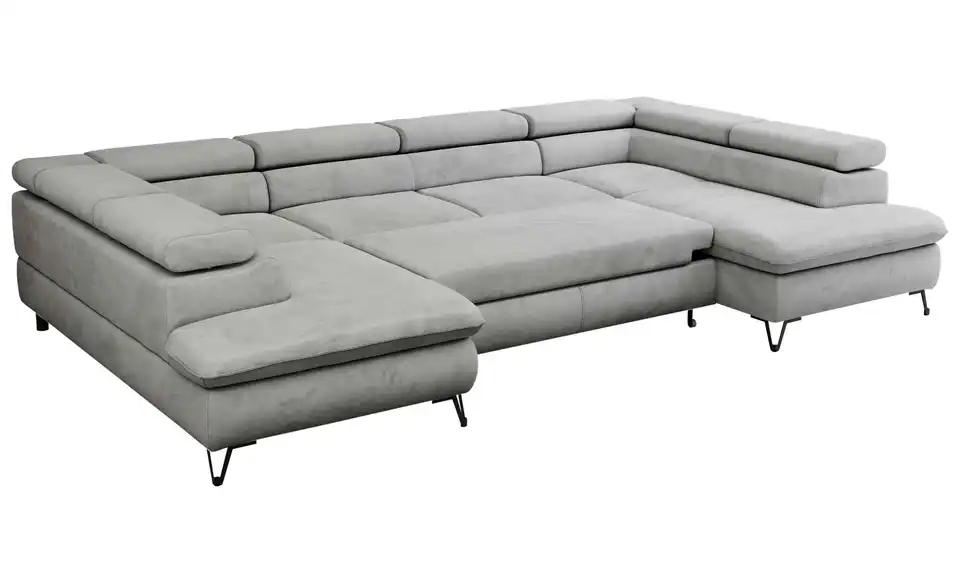 Wohnlandschaft Hellgrau Peter, Detailansicht