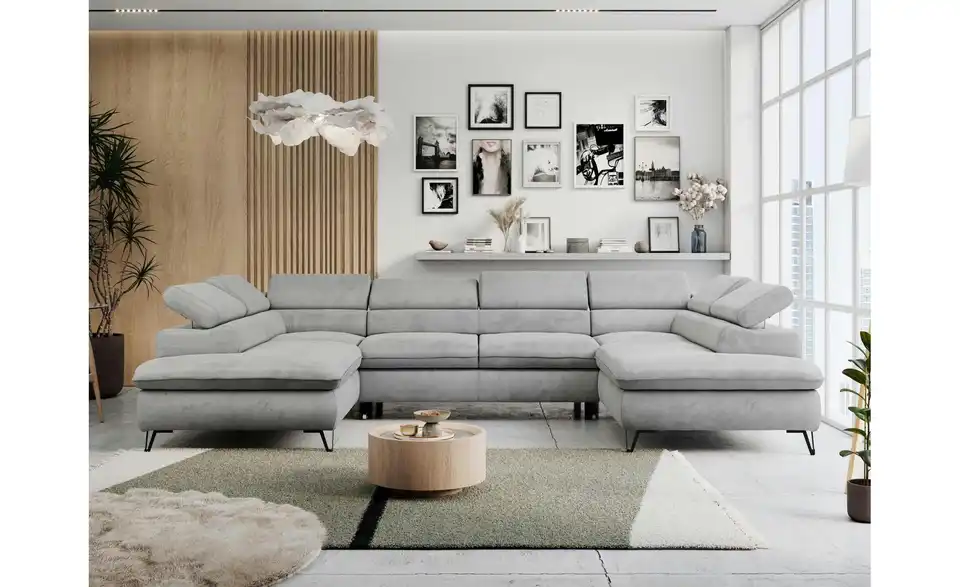 Wohnlandschaft Hellgrau Peter, in Wohnsituation