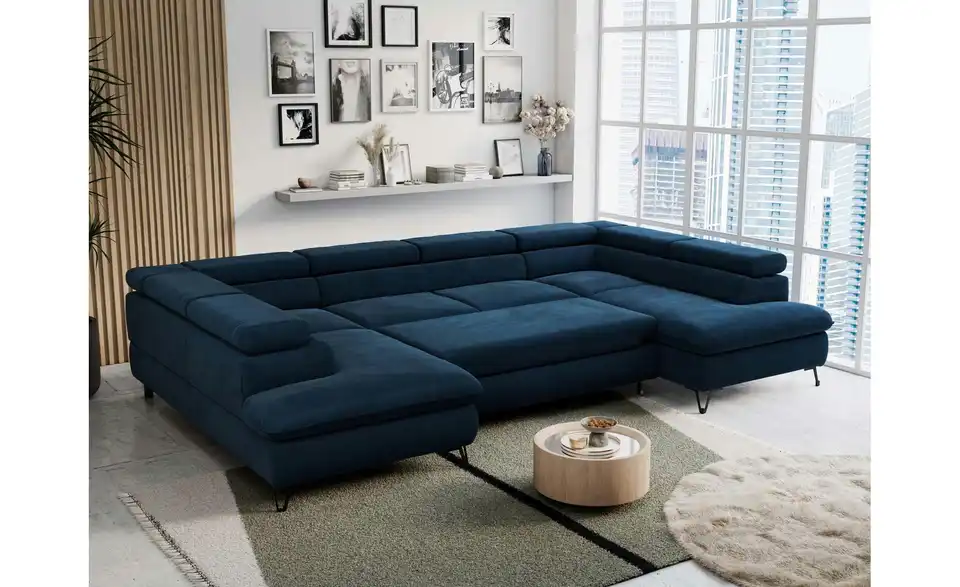 Wohnlandschaft Dunkelblau Peter, in Wohnsituation