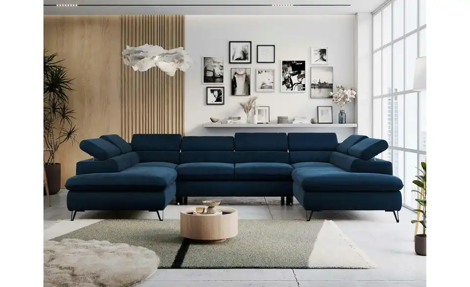 Wohnlandschaft Dunkelblau Peter, in Wohnsituation