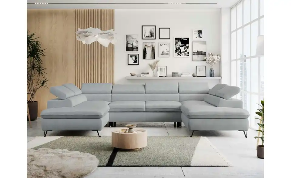 Wohnlandschaft Hellgrau Peter, in Wohnsituation