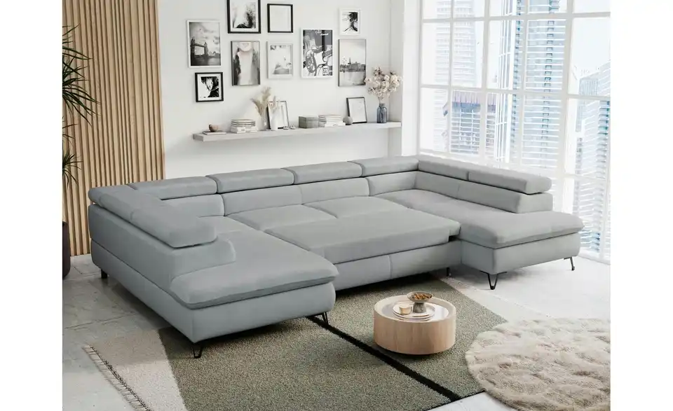 Wohnlandschaft Hellgrau Peter, in Wohnsituation