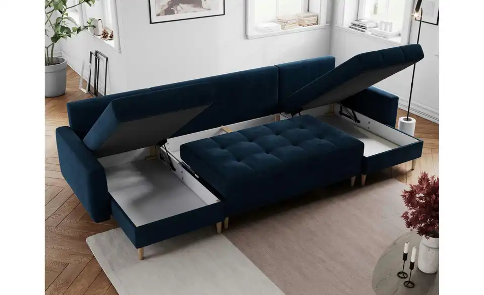 Wohnlandschaft Dunkelblau, Funktionsansicht