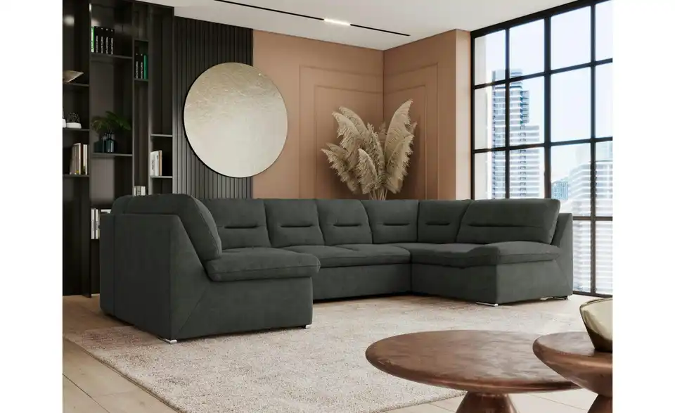 Wohnlandschaft Dunkelgrau, in Wohnsituation