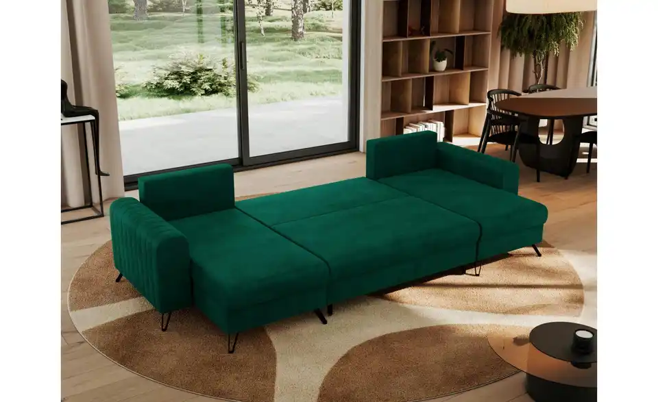 Wohnlandschaft Dunkelgrün, in Wohnsituation