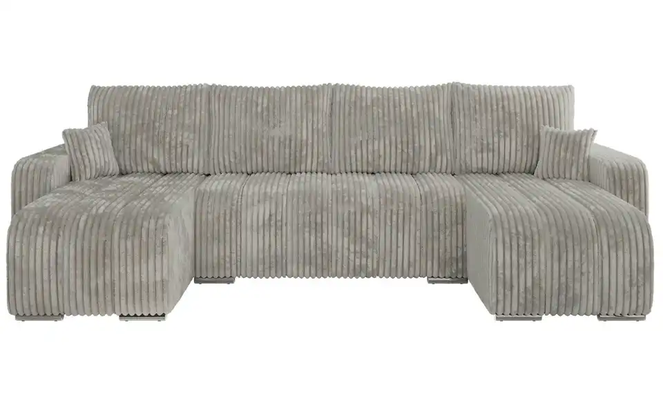 Wohnlandschaft Grau, Frontansicht