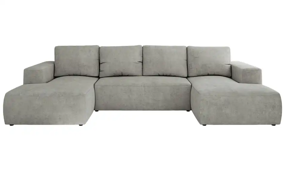 Wohnlandschaft Hellgrau, Frontansicht