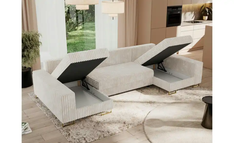 Wohnlandschaft Beige, in Wohnsituation