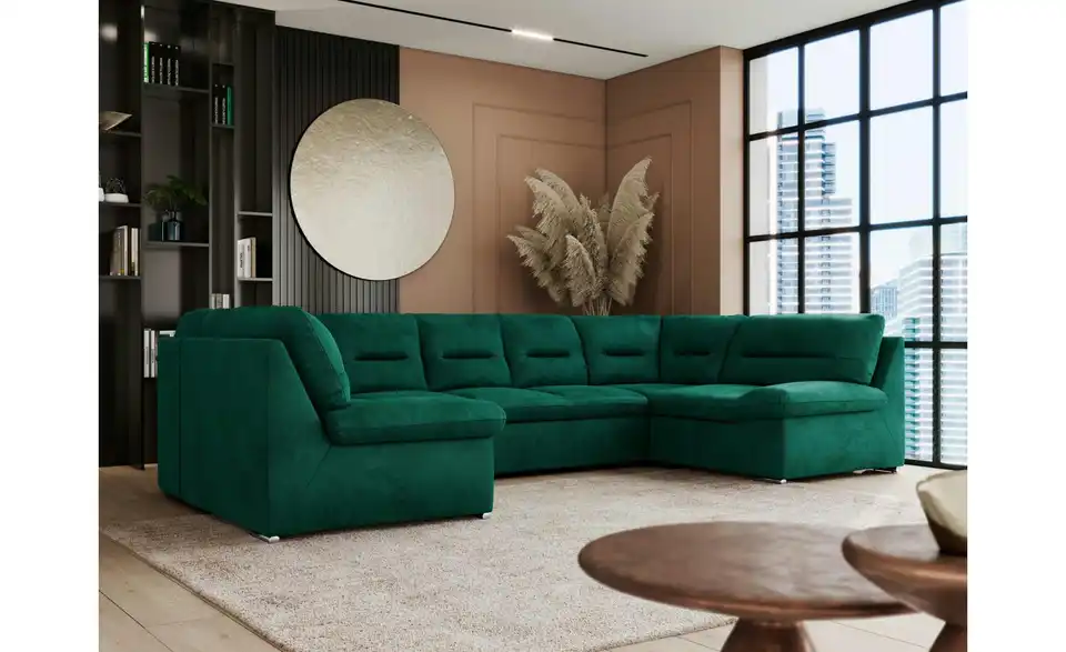 Wohnlandschaft Dunkelgrün, in Wohnsituation