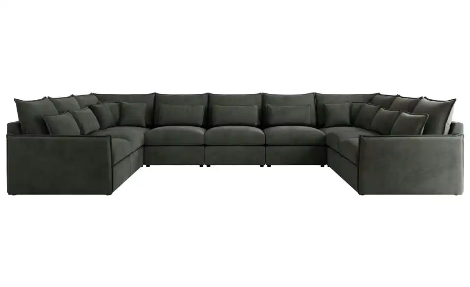 Wohnlandschaft Graphit, Frontansicht