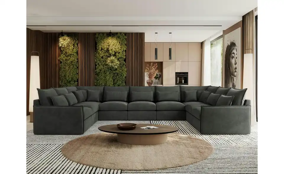 Wohnlandschaft Graphit, in Wohnsituation