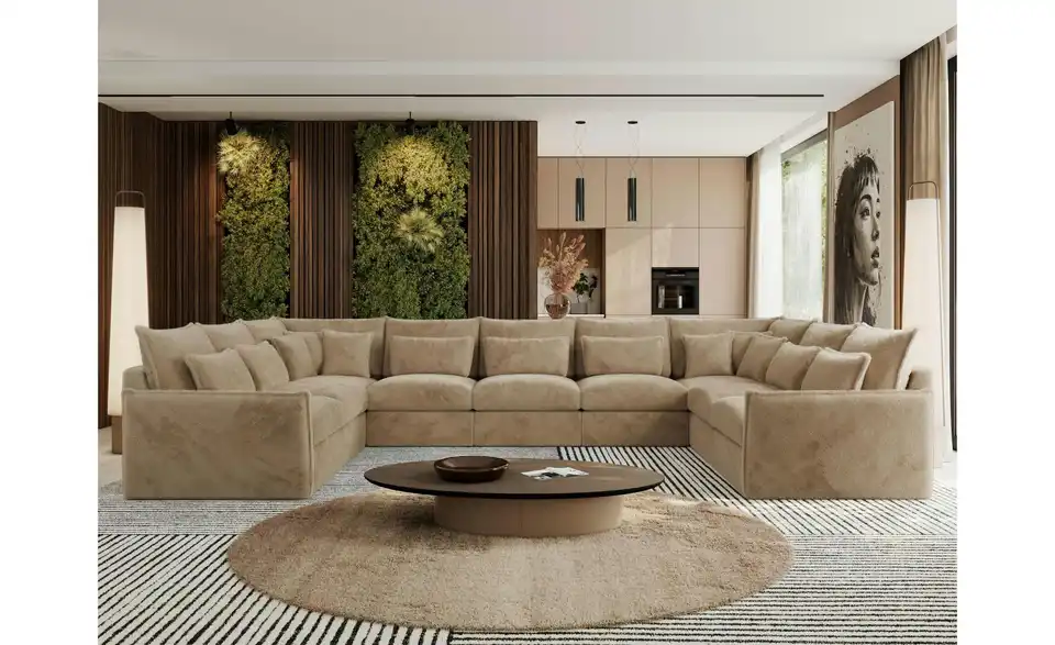 Wohnlandschaft Beige, in Wohnsituation