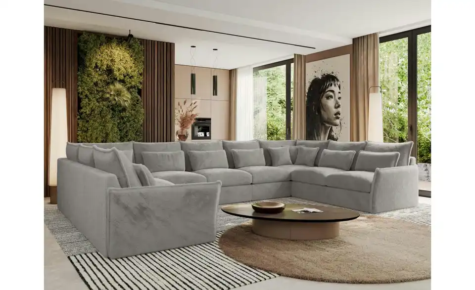 Wohnlandschaft Silbergrau, in Wohnsituation