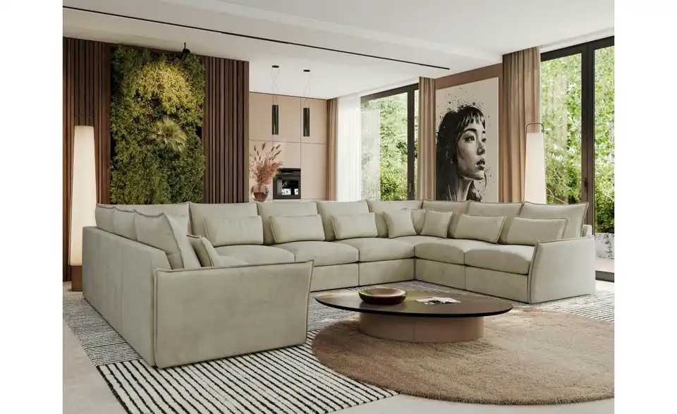 Wohnlandschaft Beige, in Wohnsituation