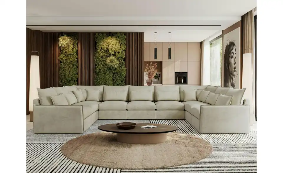 Wohnlandschaft Beige, in Wohnsituation