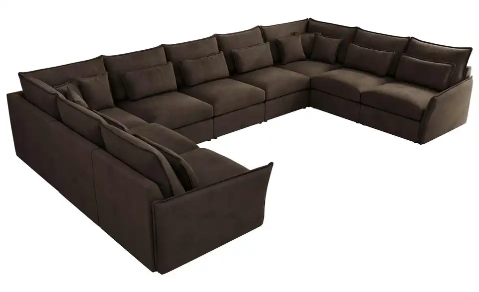 Wohnlandschaft Dunkelbraun, Perspektive